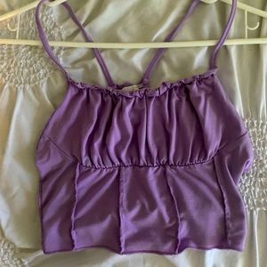 purple tank top